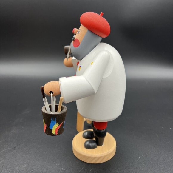 Erzgebirge Smoker Painter Maler Ladder 7" Karl Werner Germany Vintage Handmade - Picture 2 of 13